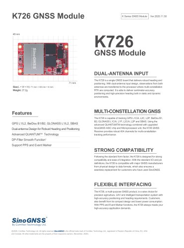 K726 GNSS OEM Board