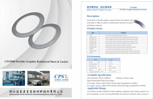 CPS3000 Flexible Graphite Reinforced Gasket