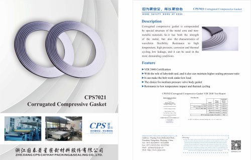 CPS7021 Corrugated Compressive Gasket