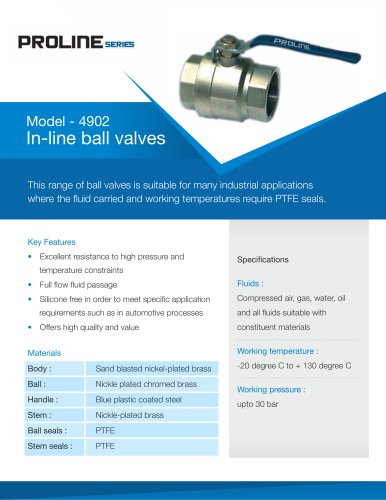 BALL VALVES