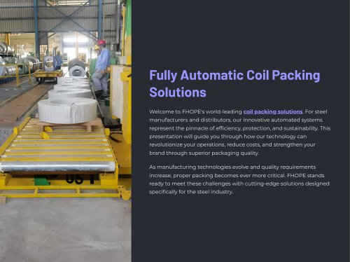 FHOPE Fully Automatic Coil Packing Line AU2000
