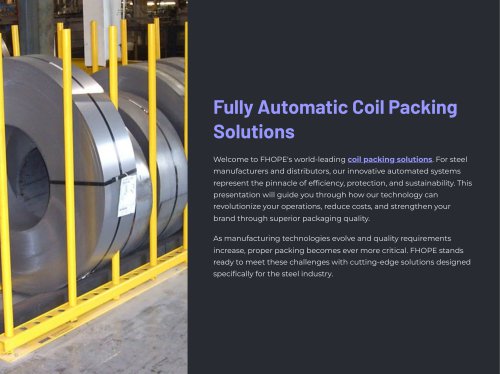 Steel coil packing line