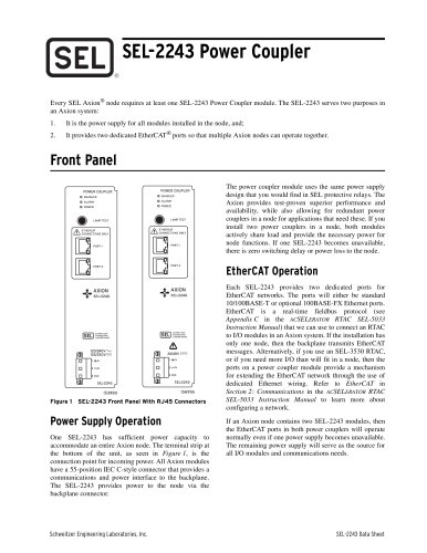 SEL-2243 Power Coupler