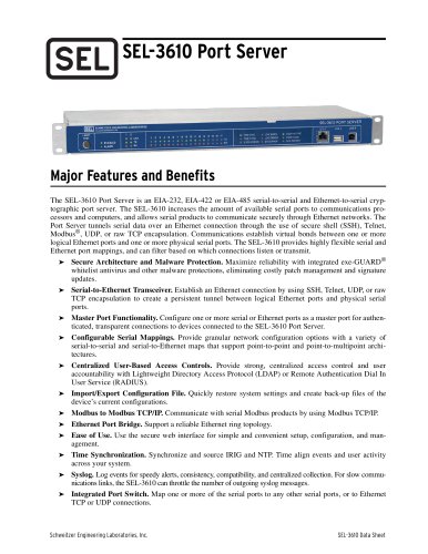 SEL-3610 Port Server