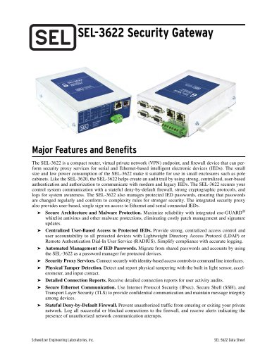 SEL-3622 Security Gateway