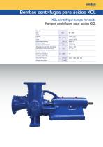 KCL centrifugal pumps for acids