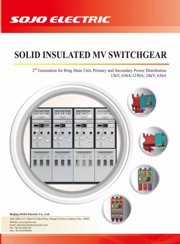 SOLID INSULATED MV SWITCHGEAR