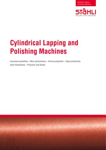 Cylindrical Lapping and Polishing Machines