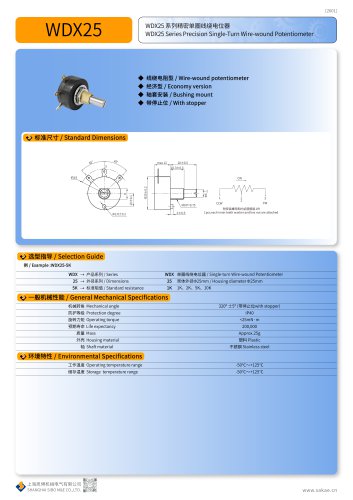 ROTARY POTENTIOMETER WDX25