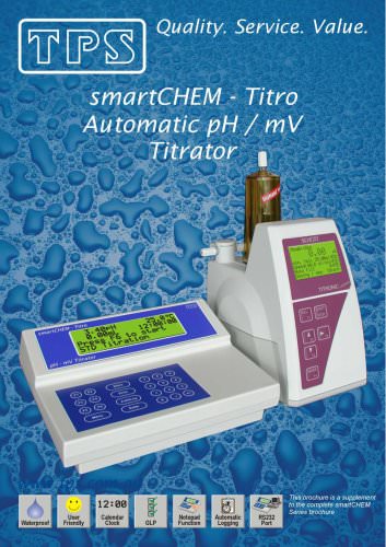  smartCHEM-T Titrator Supplement to smartCHEM Series Brochure