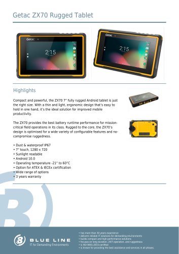 Getac ZX70 Rugged Tablet