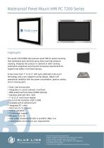 Waterproof Panel Mount HMI PC 7200 Series