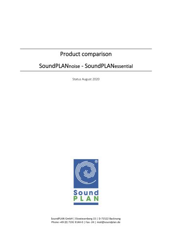 SoundPLANnoise - SoundPLANessential