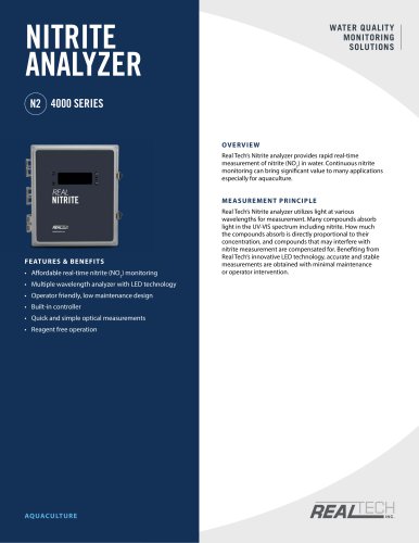 NITRITE SOLUTIONS ANALYZER N2 4000 SERIES