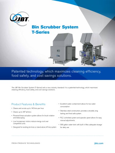 Bin Scrubber System T-Series