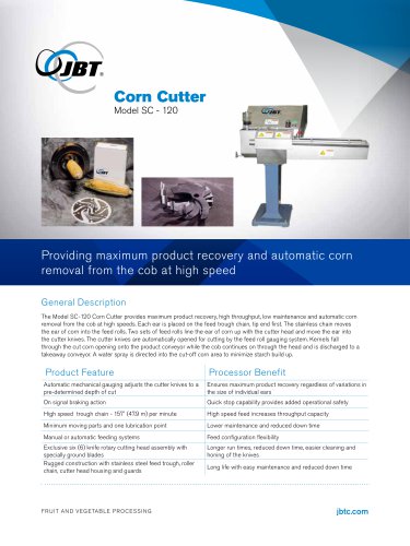 Corn Cutter Model SC-120