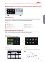 N39200 series Data Sheet 2 channel programmable dc power supply