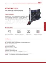 NXI-6100 series data sheet High Speed Data Acquisition Module