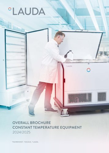 Overall brochure Constant temperature equipment