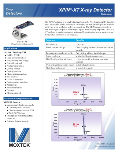 XPIN®-XT X-ray Detector