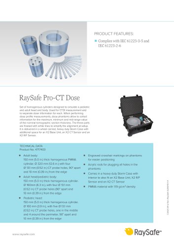 RaySafe Pro-CT Dose Phantom