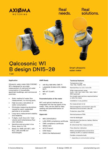 W1 *B Datasheet
