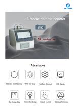 Zetron B550 50L/min touch screen laser airborneparticle counter brochure