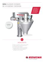 SDH AUGER DOSER IN HYGIENIC DESIGN