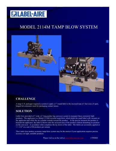 2114M Tamp-Blow System