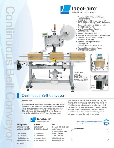 Continuous Belt Conveyor