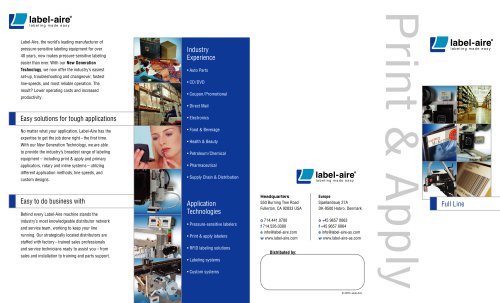 Print & Apply Full Line Foldout