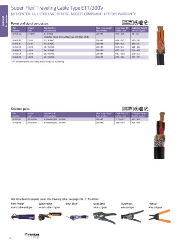 Super-Flex  Traveling Cable Type ETT/300 v