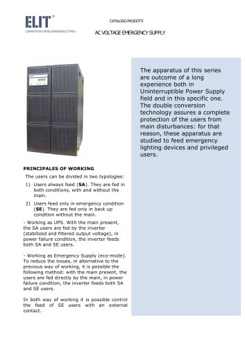 AC VOLTAGE EMERGENCY SUPPLY