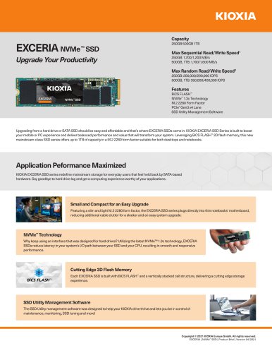 EXCERIA NVMe ™ SSD