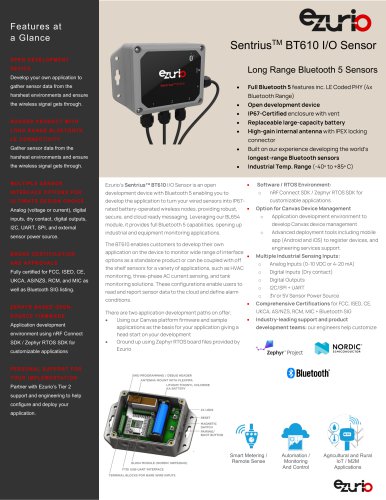 SentriusTM BT610 I/O Sensor