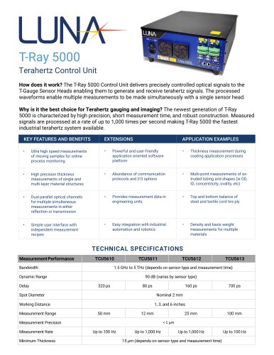 T-Ray 5000  Terahertz Control Unit