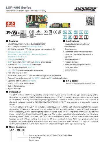 LOP-400 Series