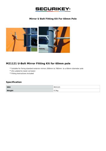 Mirror U Bolt Fitting Kit