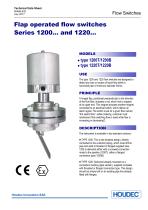Flap operated flow switches Series 1200… and 1220...