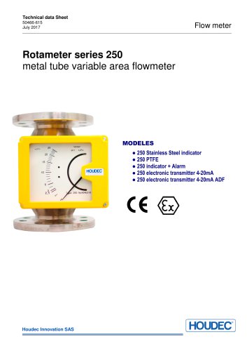 Rotameter series 250