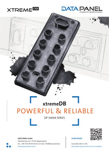 DATA PANEL xtremeDB IO MODULE EN