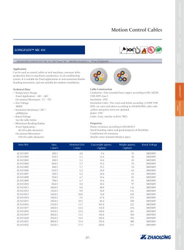 LONGFLEX® MC 411 Power cable