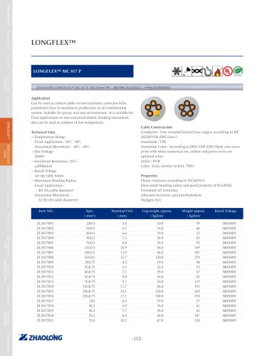 LONGFLEX® MC 817 P Power cable