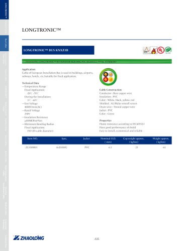 LONGTRONIC® BUS KNX_EIB Data electrical cable