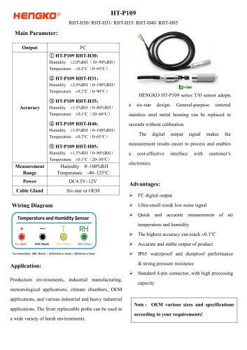 RHT Humidity Probes HT-P109