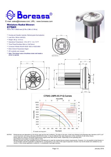 Gas blower C75H1