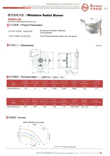 Small air blower C60S1-05