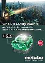 LiHD. REVOLUTIONARY BATTERY PACK TECHNOLOGY FOR NEW EXTREME PERFORMANCE.