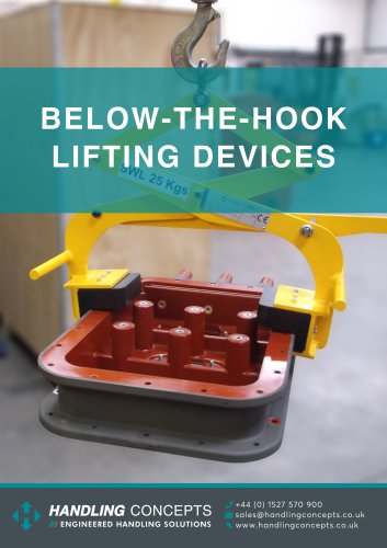 BELOW-THE-HOOK LIFTING DEVICES