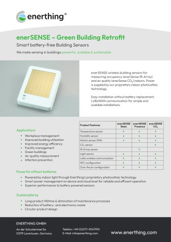 enerSENSE – Green Building Retrofit